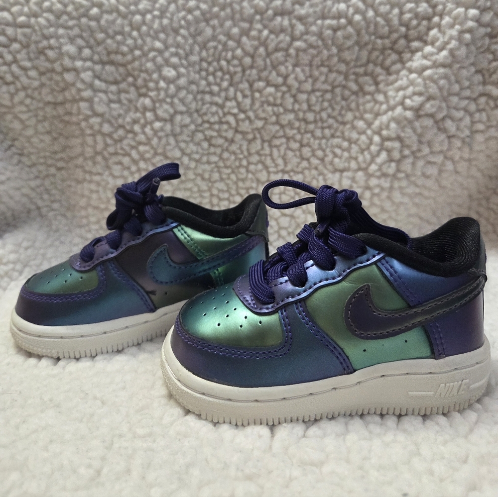 Nike Force 1 LV8 Toddler Shoes Sz 4c Court Purple/Rush Pink